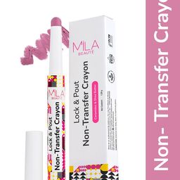 MILA BEAUTE Lock & Pout Matte Crayon Lipstick With Shea Butter - 1.25 g - Low Key-16