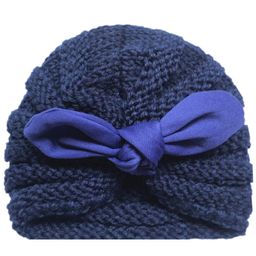 SYGA Winter Knitted Hat Rabit Ears - Blue-picture-12