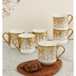 Femora Ceramic Gold Tea Cup-image-10
