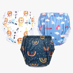 Chinmay Kids Baby Panty Boys and Girls Reusable Washable Printed Panty Pack of 3-image-92
