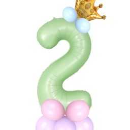 Shopperskart 0 Zero 32 Inch Number Foil Balloon For Birthday Decoration Kit Items Green-image-8
