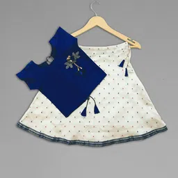 Anneca Girls Embroidered Ready to Wear Lehenga &-picture-37