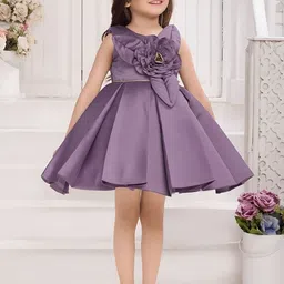 BAESD Girls Floral Corsage Fit & Flare Dress-15