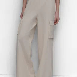 DKNY Women High-Rise Cargos Trousers-image-48