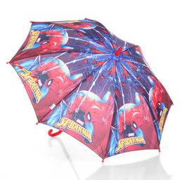 john's umbrellas John's Umbrella  Spiderman Print Straight Umbrella with J Curve Handle - Multicolor image 5