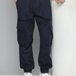 Flying Machine Men Relaxed Fit Joggers-image-90