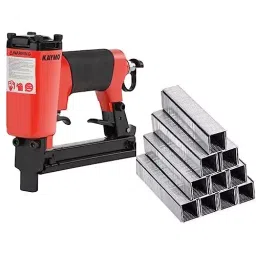 Kaymo 80 Series 9 mm Red Pneumatic Stapler Gun Long With Staple Pins, NEO-PS8016+ST8009-12
