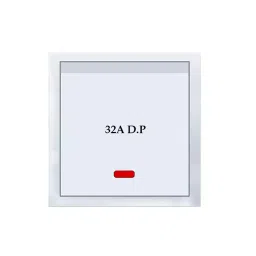 RAPID Stylish Switch With Indicator 2 Module 32 Amp White, R-2024 (Pack of 10)-picture-46