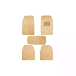 Auto Pearl Heavy Duty Anti Slip Noodle Nomad Style Car Floor Mats Set of 5 Black for Kwid-image-94