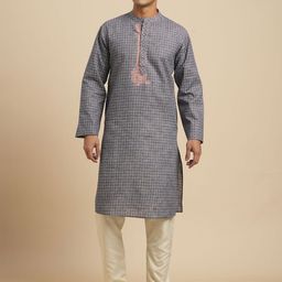 Arch element Men Striped Thread Work Kurta-picture-16