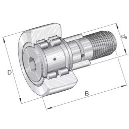 INA Yoke Type Track Roller , 52 mm OD, PWKRE52-2RS-XL (Pack of 8)-picture-40
