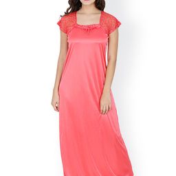 Klamotten Peach-Coloured Satin Maxi Nightdress X10-image-87