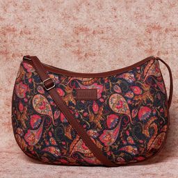 ZOUK Multicoloured Paisley Printed Sling Bag image 1
