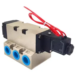 TECHNO Single Solenoid Valve 5/2 Way SMC Type 24 VDC 12.7 mm (1/2 inch) Size, FG2541-15L image 2