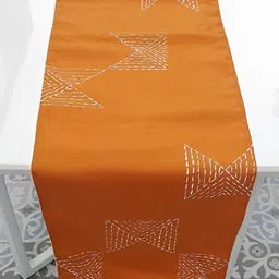 THROWPILLOW Orange Printed Table Runner-12
