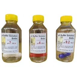Lab Junction 100 ml 4, 7 and 9.2 pH Buffer Solution Bottle for pH Meter LJ-111(k) Pack of 3 Pcs-41