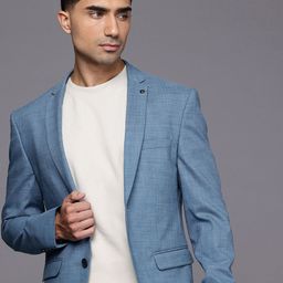 Allen Solly Slim Fit Notched Lapel Single-Breasted Casual Blazer-picture-12