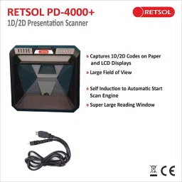 Retsol 1D/2D Presentation Scanner, PD-4000+ image 2