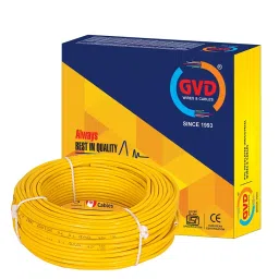 GVD 0.50 mm 1 Core Flame Retardant Low Smoke Halogen Cable Yellow 90 m-image-98