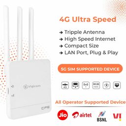 Vigicam MT-303 4G Mobile Sim Based Wi Fi Router (All 5G Sim Supported) Plug and Play Lastest WiFi 6 Support, NVR, DVR, WiFi Camera and All 4G Sim Wi Fi Router image 3