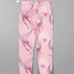 Kookie Kids Full Length Abstract Print Leggings - Pink-picture-13