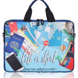 Echo Boomers Blue Tie-Dye  Laptop Messenger Sling Bag - Vibrant and Functional-image-60