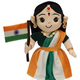 Panda's Box Musical Bharat MATA (Medium - 30 cms) | Musical Soft Plush Toy | Best Gift for Infants, Toddlers & Babies- 30 cm-23