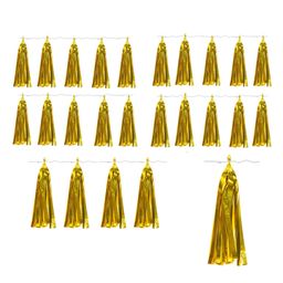 Birthday Popper DIY Golden Foil Tassels (25 Pcs, Pack of 5) | Ideal Decorations, Gucha Hanging for Birthday , Baby Shower Celebrations at Home-image-38