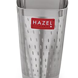 HAZEL Stainless Steel Drinkware Water Glass | Unbreakable Glass Set of 1 with Glossy Finish, 350 ml-12