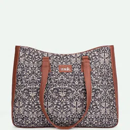 ZOUK Ethnic Motifs Printed Structured Tote Bag image 3