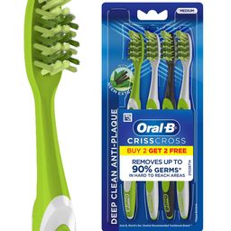 Oral - B Criss Cross Toothbrush With Neem Extract - Buy 2 Get 2 Free-2