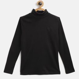 CHIMPRALA Kids Black Solid Winter Skivvy-image-66