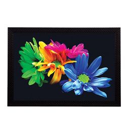 eCraftIndia Multicoloured Floral UV Wall Art-image-71