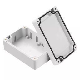 RS PRO Grey Polycarbonate Enclosure, IP68, IK07, Grey Lid, 105 x 70 x 40 mm Model No 1920722-42