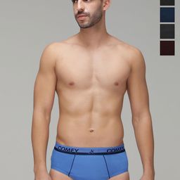 AMUL COMFY PackOf 5 Pure Cotton Mid-Rise Basic Briefs AC-CBRIOE-MULTI-XL-5PC-2