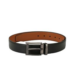 Pacific Gold Men Black & Brown Solid Reversible Belt-image-64