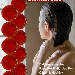 GROOVY Set Of 10 Deep Cleansing Beetroot Soaps - 100 g Each image 3