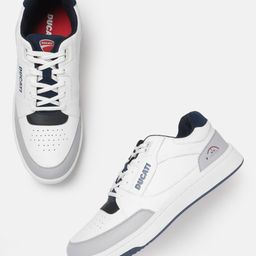 Ducati Men Colourblocked Sneakers With Perforated Detail-image-92