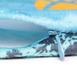 HOUZZCODE Blue Set of 2 Floral Square Cushion Covers image 4