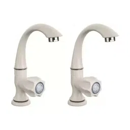 Cosvit Swan Neck Pillar Tap PVC Plastic Matt Finish, Cosvit M222 (Pack of 2 Pcs)-image-83