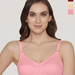 K LINGERIE Pack of 3 Manvi Wirefree Cotton Everyday Bra-picture-23