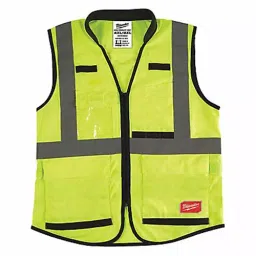 Milwaukee Safety Vest High Visibility Yellow, 60AH02-13