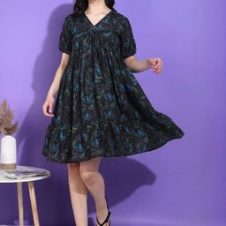 Moda Rapido Women Cotton Fit & Flare Dresses-picture-20