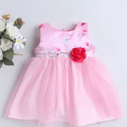 MANY FROCKS & Girls Floral Printed Fit & Flare Dress-43