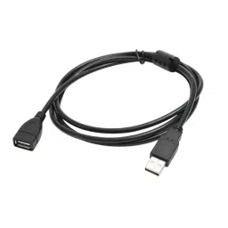 SETMI INDIA USB Cable Male to Female 1.5 m for Data Transfer and Charging, Black-61