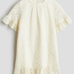 H&M Frill-Trimmed Lace Dress-picture-30