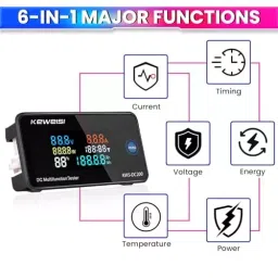 amiciSense DC Energy Meter 6-in-1 Voltage, Current, Power & Energy Monitoring for Precise DC System Management 100 Amp image 2