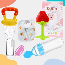 Kritiu Set Of 5 Textured Baby Teether Combo-19