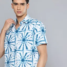 Flying Machine Pure Cotton Opaque Tie and Dye Casual Shirt-image-10