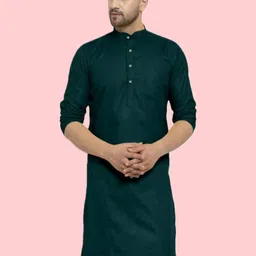 ANUJ FASHION Men Solid A-Line Kurtas-picture-49